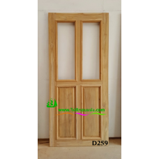 ประตูไม้สักบานเดี่ยว รหัส D259